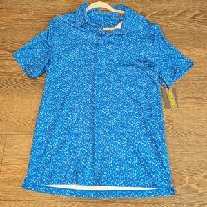 G/FORE Blue Patterned Men's Shirt